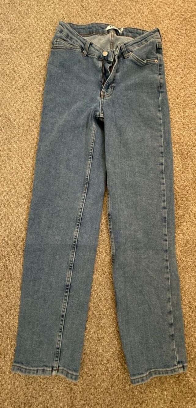 NA-KD Straight Leg Denim Jeans Size 36